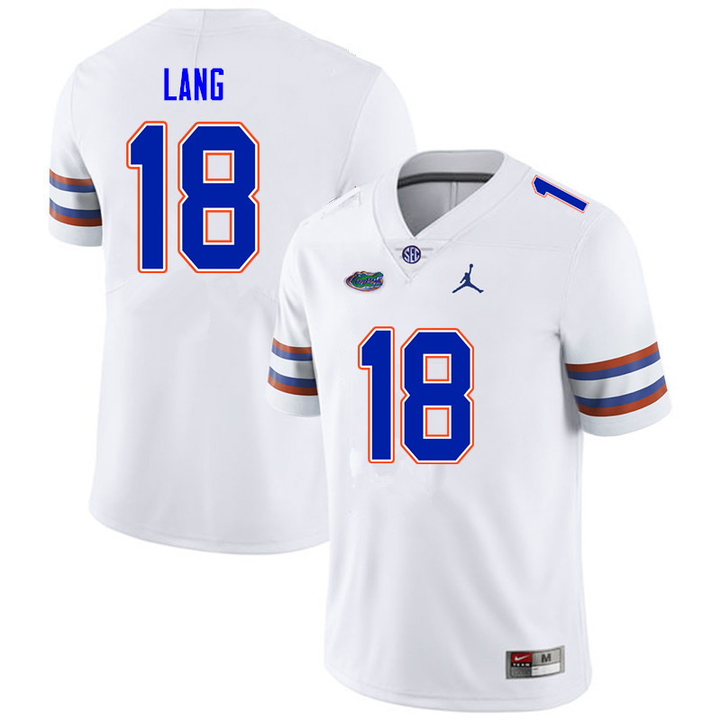 Men #18 Dante Lang Florida Gators College Football Jerseys Sale-White